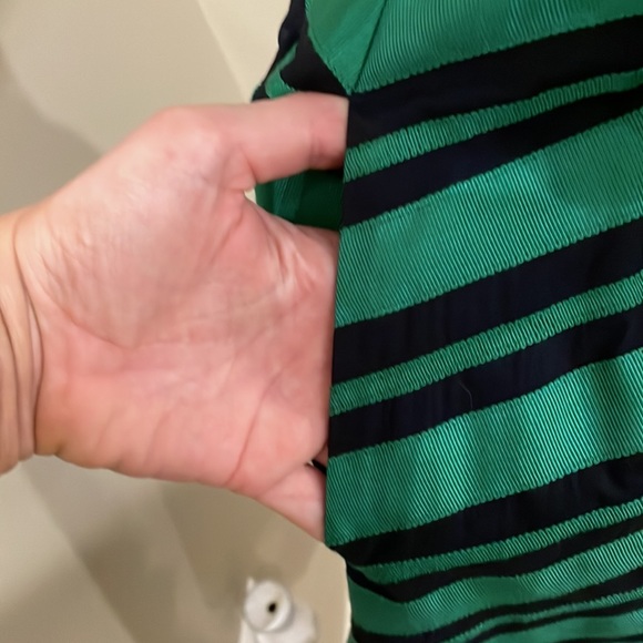 Green and Navy Striped Dress - Picture 4 of 14